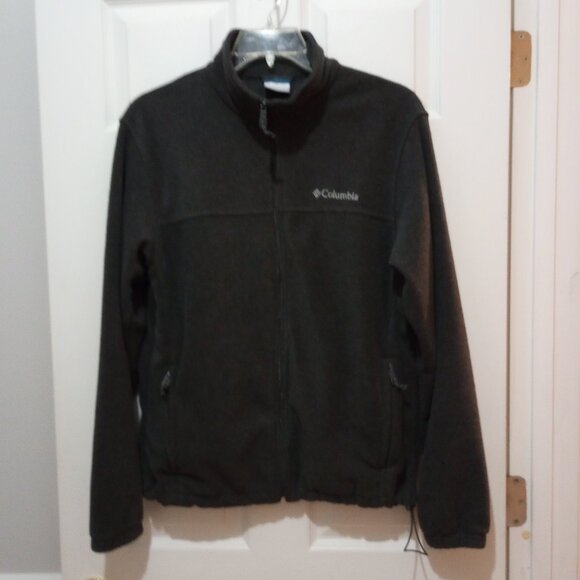 Mens Gray Columbia Polar Fleece Jacket sz M - Picture 1 of 6